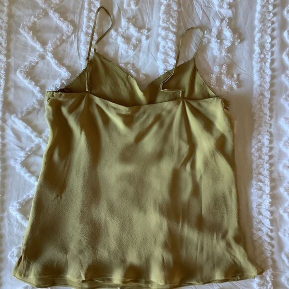 INC International Concepts Gold Silk Blouse - Picture 4 of 5